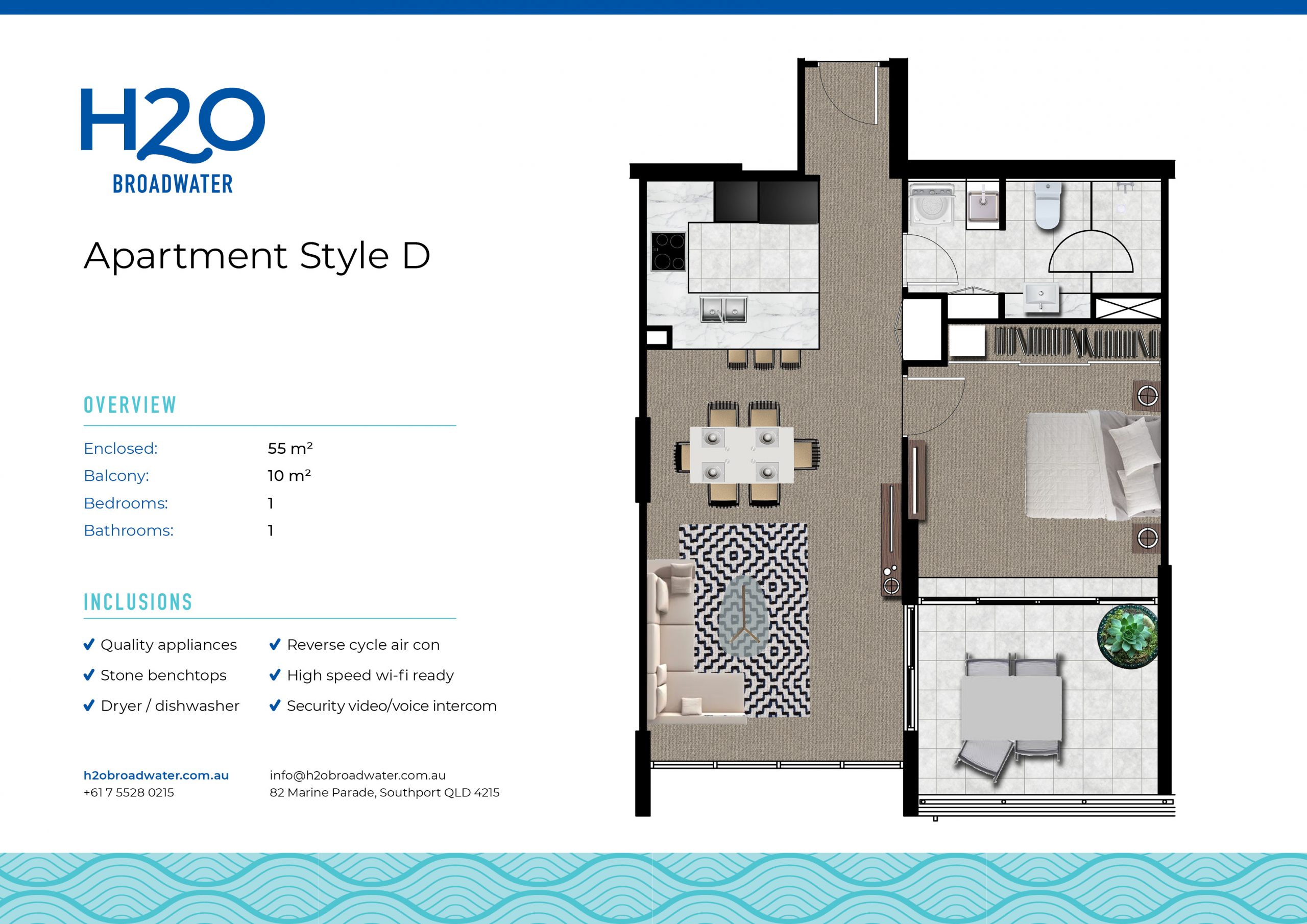 Floor Plans Discover your new apartment at H2O on the Broadwater
